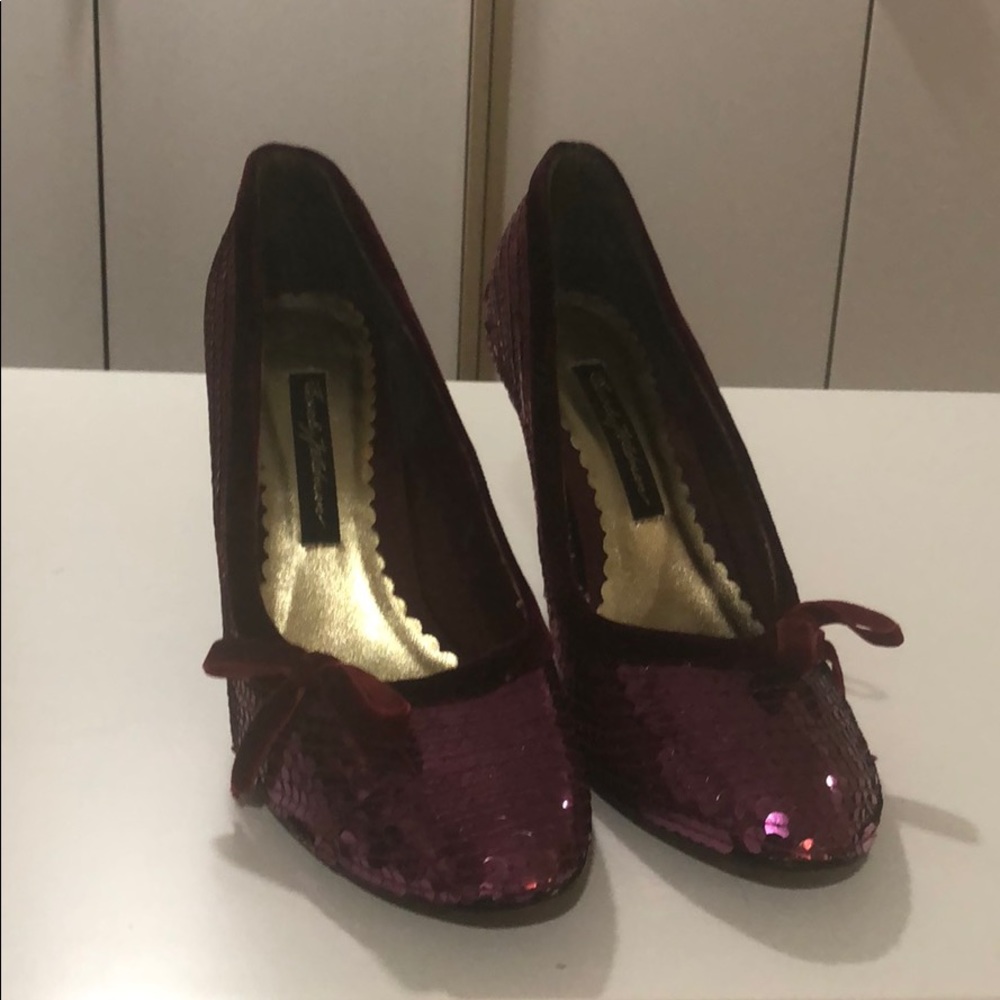 Beverly Feldman night out sequin shoes